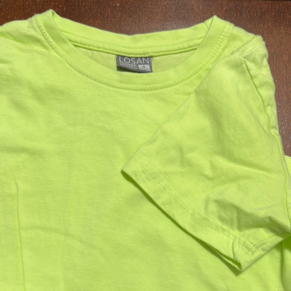 Losan Bright Lime Short Sleeve Tee - 8